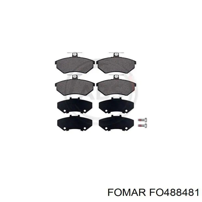 FO488481 Fomar Roulunds Передні гальмівні колодки