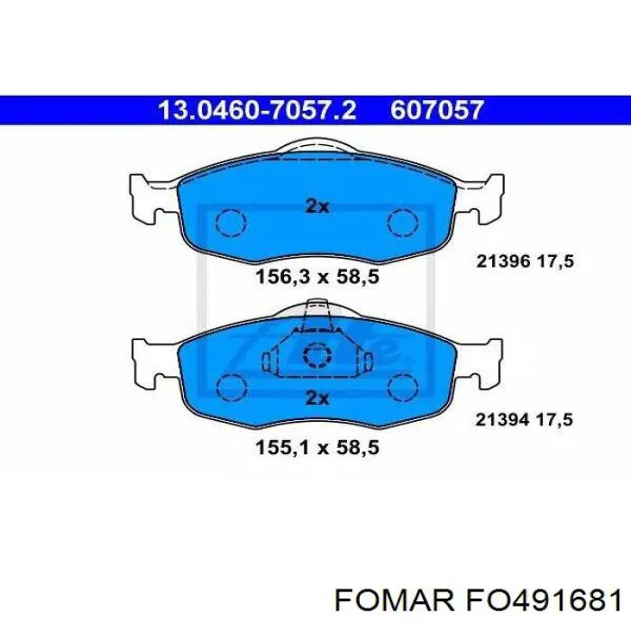Купити XS8Z2001BA Ford Колодки гальмівні передні, дискові