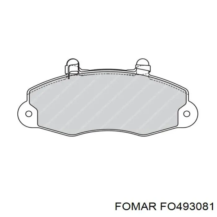 Передні тормозні колодки FO493081 Fomar Roulunds