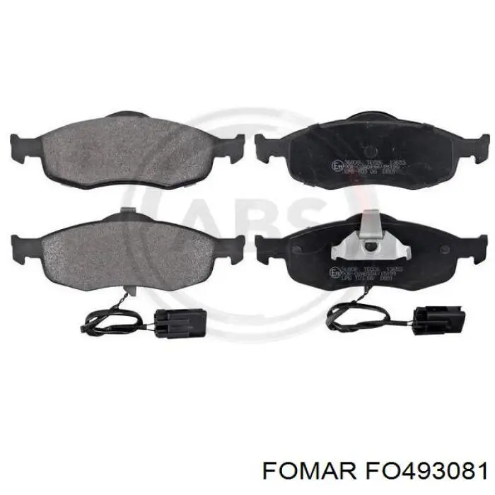 FO493081 Fomar Roulunds колодки гальмівні передні, дискові
