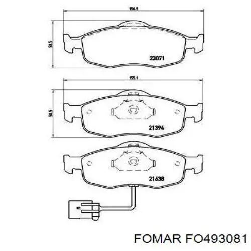 Передні тормозні колодки T120762 Ford