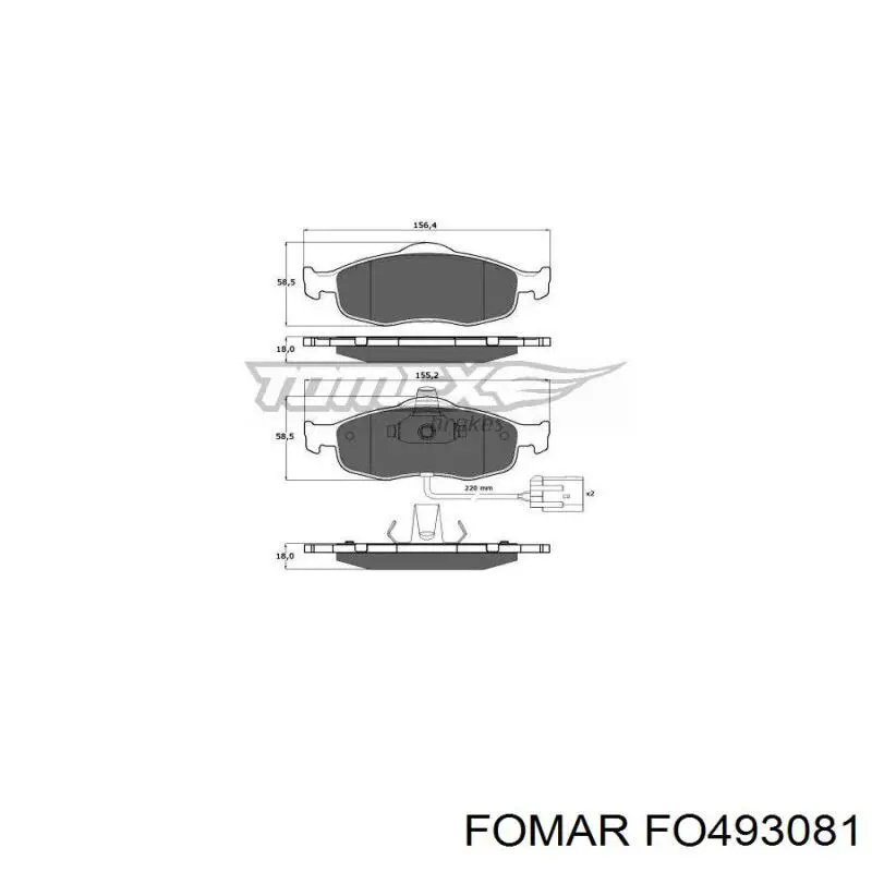 Купити T120762 Ford Колодки гальмівні передні, дискові