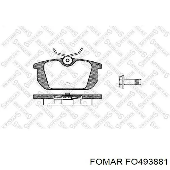 Купити FO493881 Fomar Roulunds Задні колодки