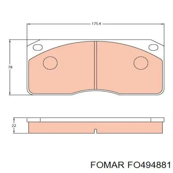 Передні тормозні колодки WP1126 Winnard