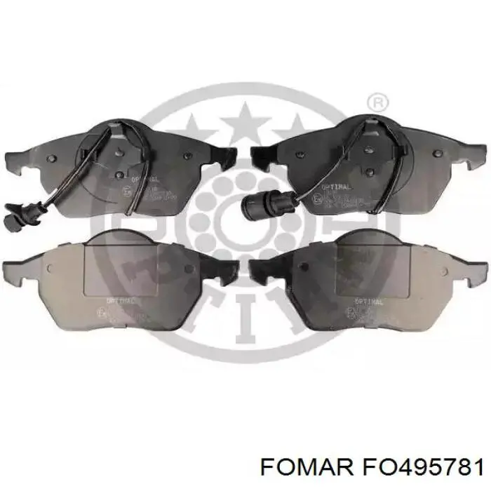 Передні тормозні колодки FO495781 Fomar Roulunds