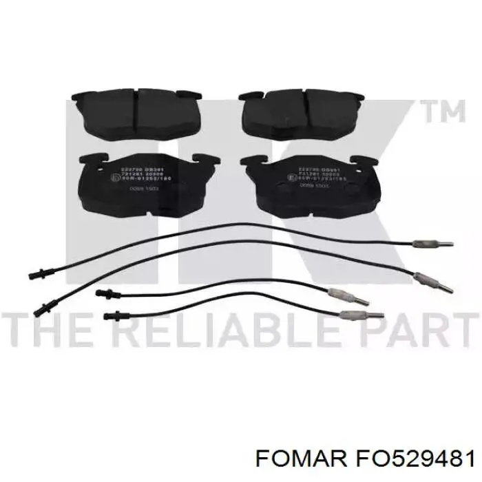 Гальмівні колодки Fomar Roulunds FO529481 ціна, від 13.89 USD