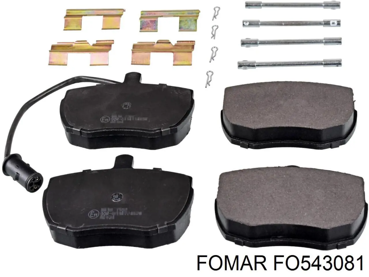 FO543081 Fomar Roulunds колодки гальмівні передні, дискові