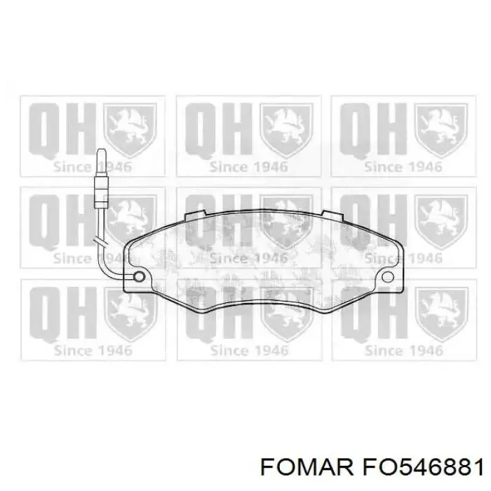 Передні тормозні колодки 7701203069 Renault (RVI)