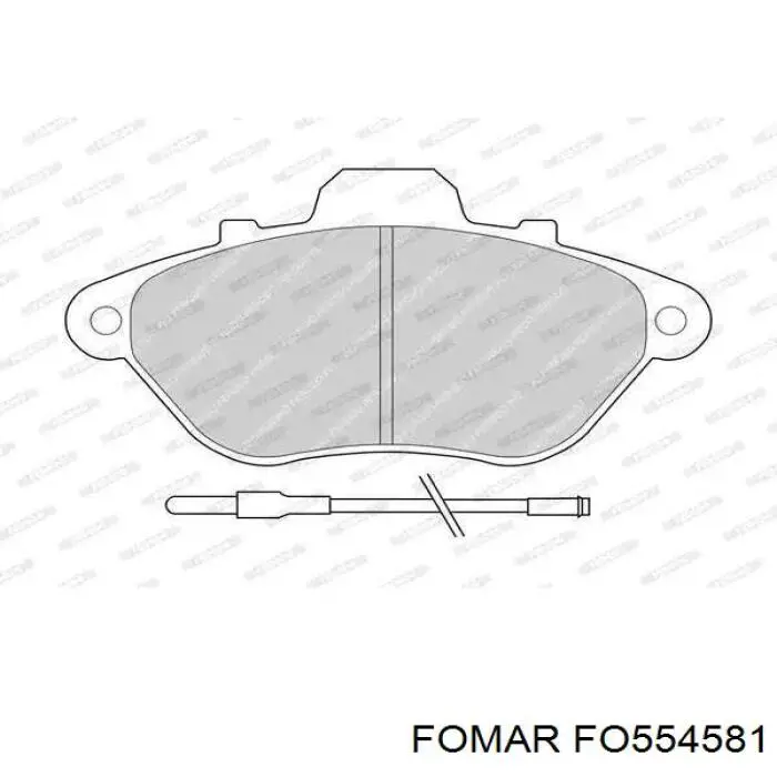 Гальмівні колодки Fomar Roulunds FO554581 ціна, від 17.39 USD
