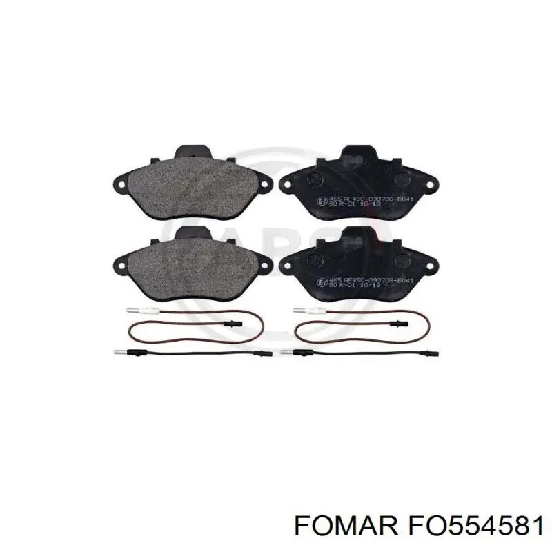 Купити FO554581 Fomar Roulunds Колодки гальмівні передні, дискові