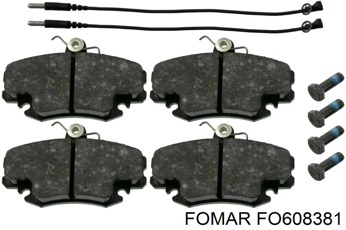Передні тормозні колодки 608381 Fomar Roulunds