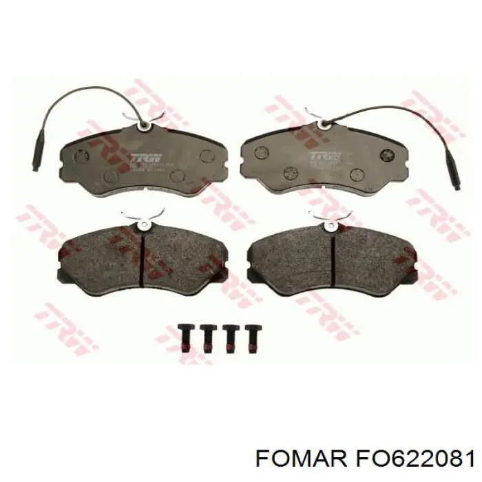 FO622081 Fomar Roulunds колодки гальмівні передні, дискові