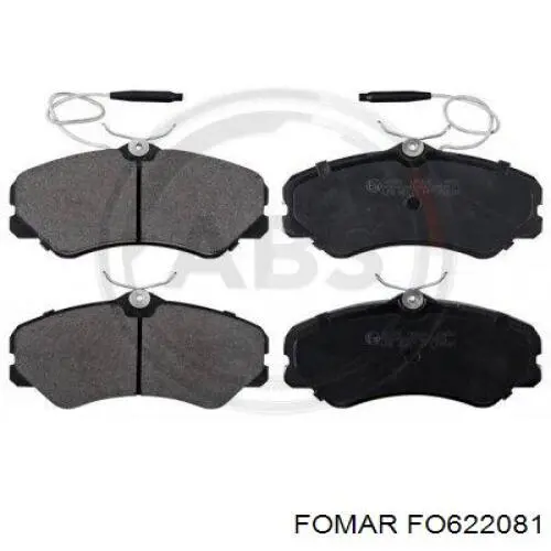FO622081 Fomar Roulunds Передні гальмівні колодки