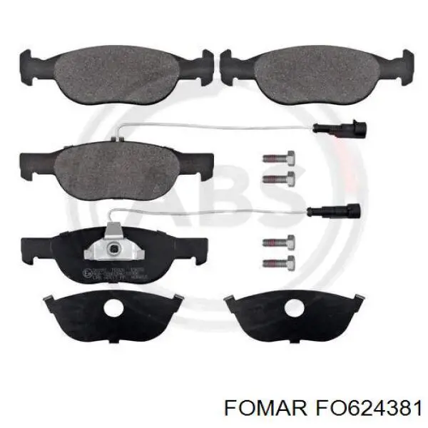 Купити FO624381 Fomar Roulunds Колодки гальмівні передні, дискові