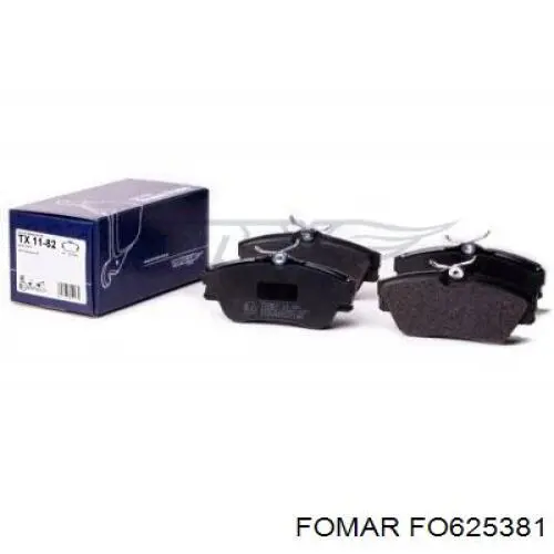Передні тормозні колодки FO625381 Fomar Roulunds