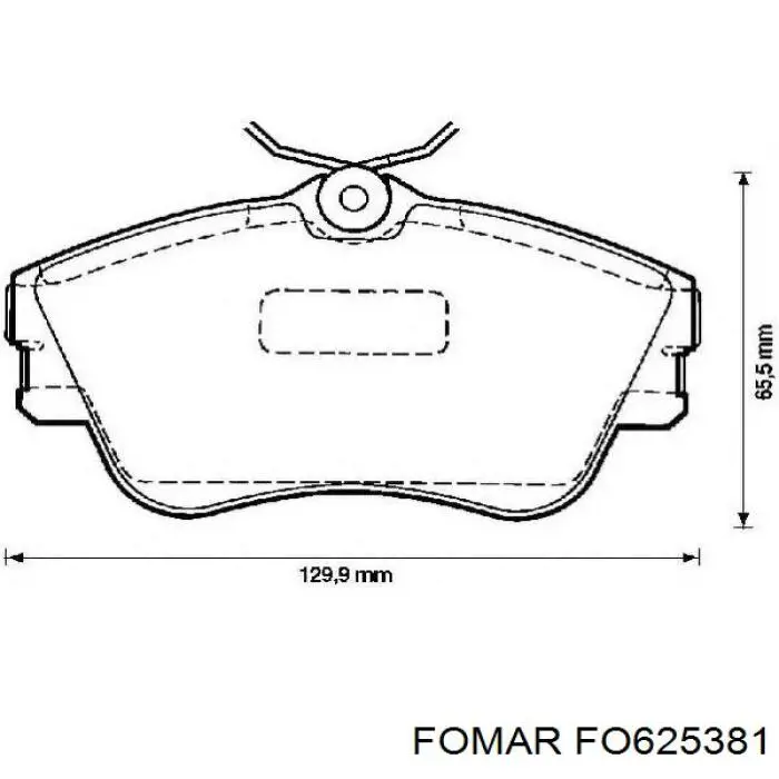 Тормозні колодки Fomar Roulunds FO625381