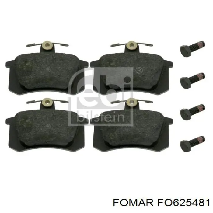 FO625481 Fomar Roulunds Колодки гальмівні задні, дискові