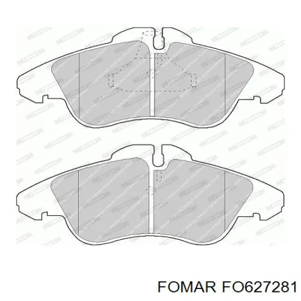 Гальмівні колодки Fomar Roulunds FO627281 ціна, від 19.70 USD