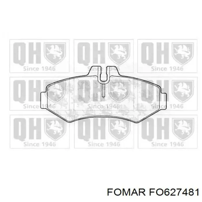FO627481 Fomar Roulunds Колодки гальмівні задні, дискові