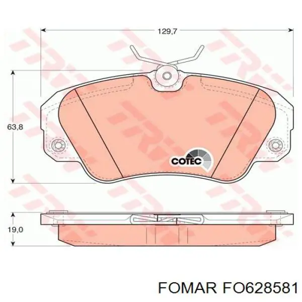 Купити FSL686 Ferodo Колодки гальмівні передні, дискові