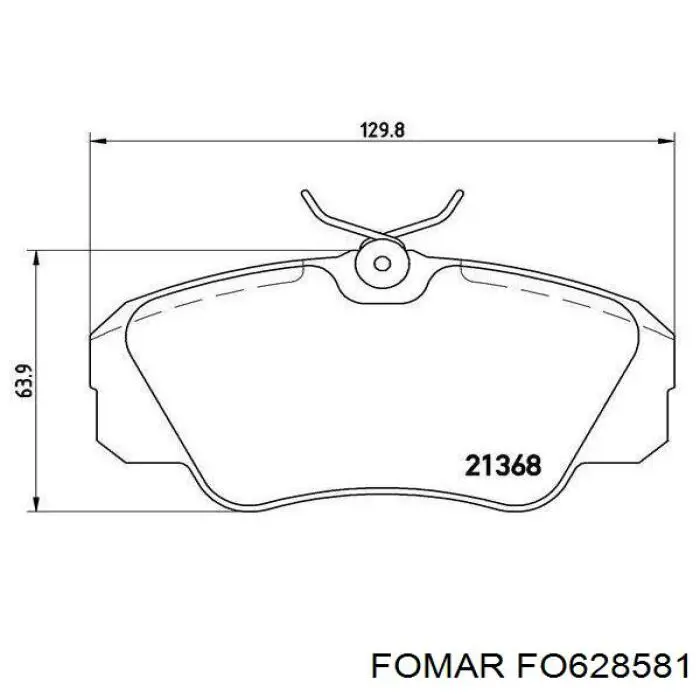 Передні тормозні колодки FSL686 Ferodo