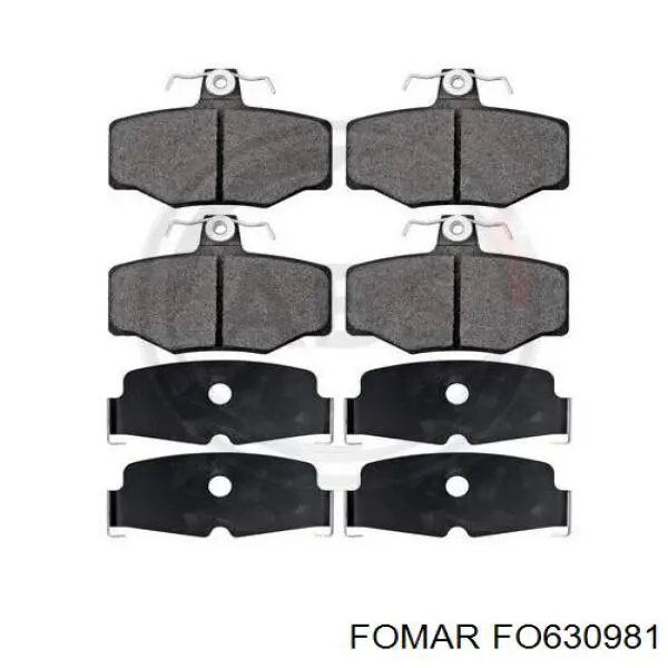 Задні дискові колодки Fomar Roulunds FO630981