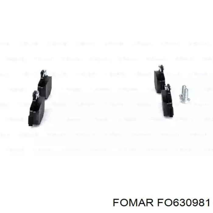 FO630981 Fomar Roulunds Колодки гальмівні задні, дискові