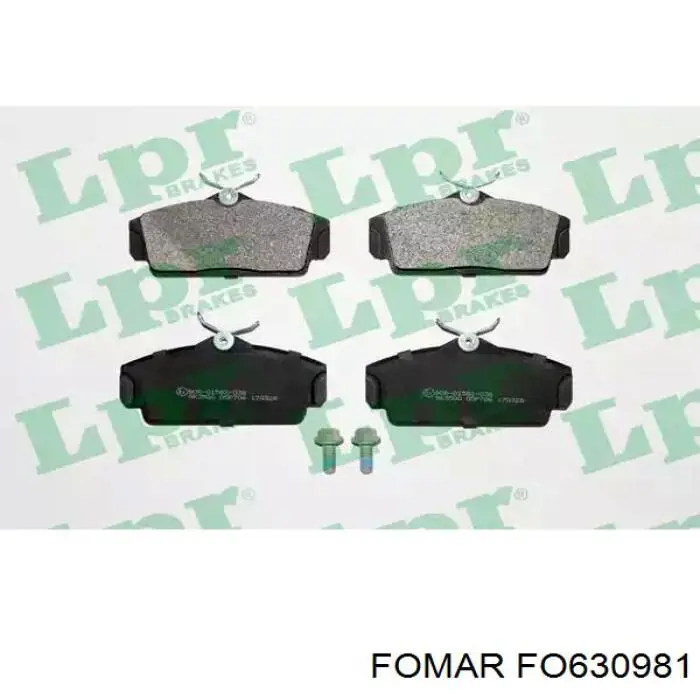 Купити FO630981 Fomar Roulunds Задні колодки