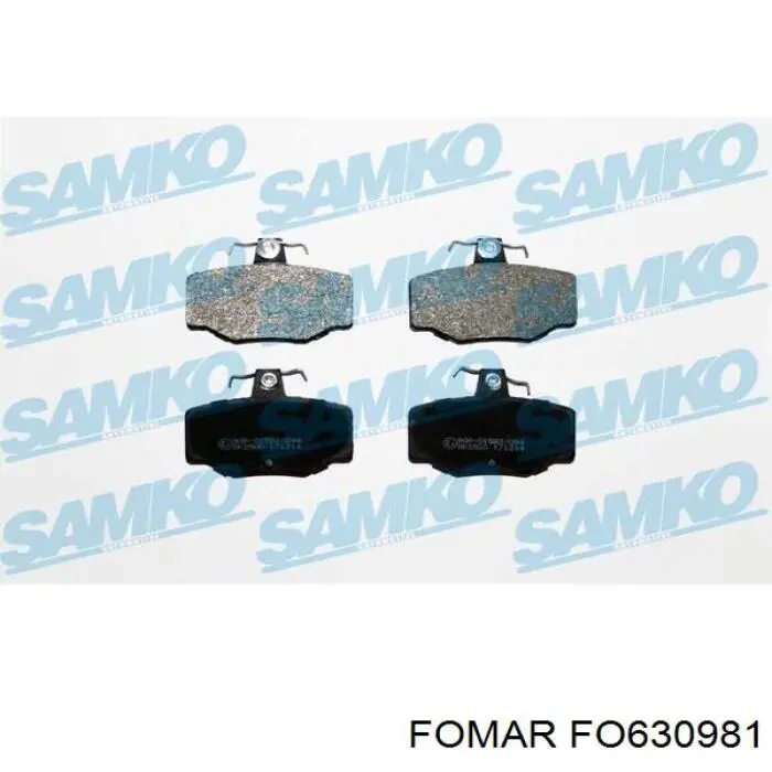 Задні гальмівні колодки Fomar Roulunds FO630981 ціна, від 14.99 USD
