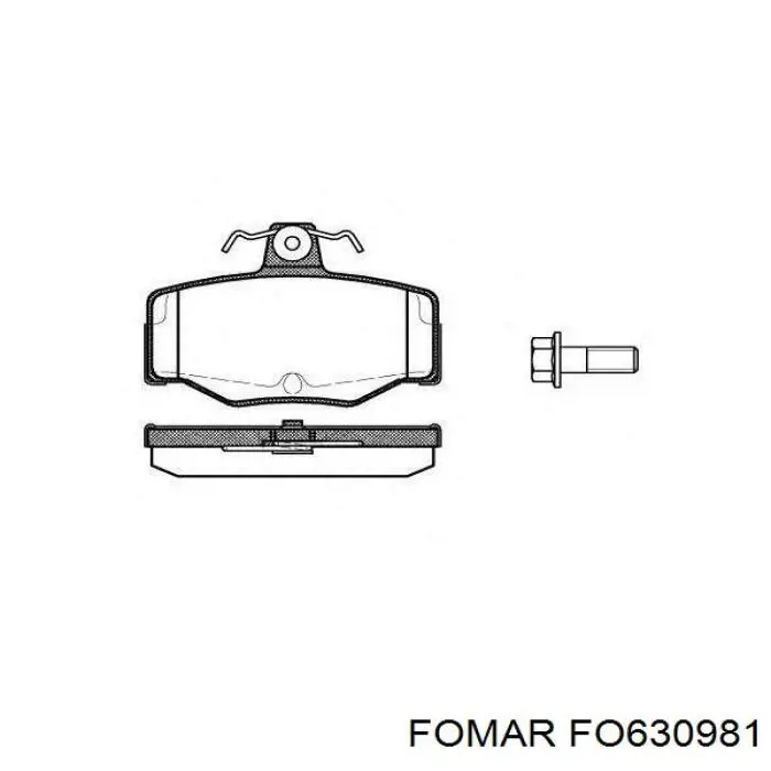 Купити FO630981 Fomar Roulunds Задні колодки