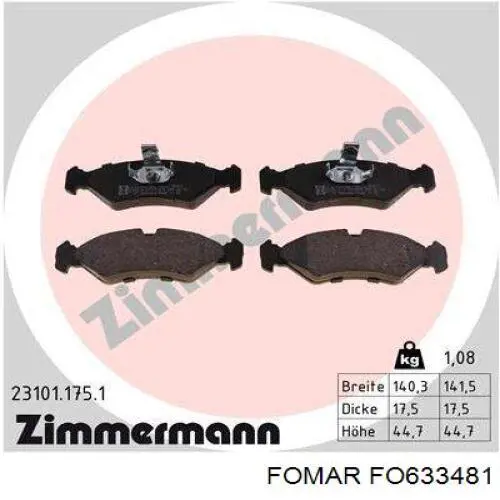 Гальмівні колодки Ford T123818 ціна, від 14.08 USD