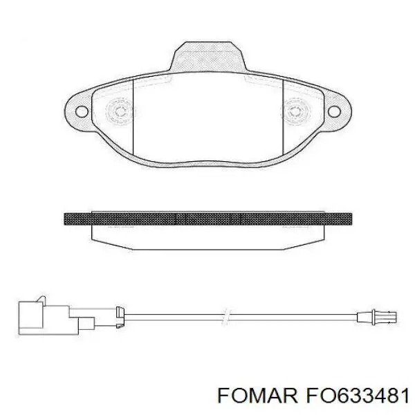 Передні тормозні колодки T123818 Ford