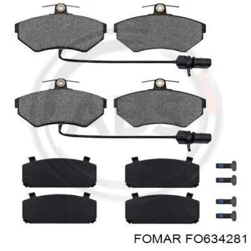 Гальмівні колодки Fomar Roulunds 634281 ціна, від 20.63 USD