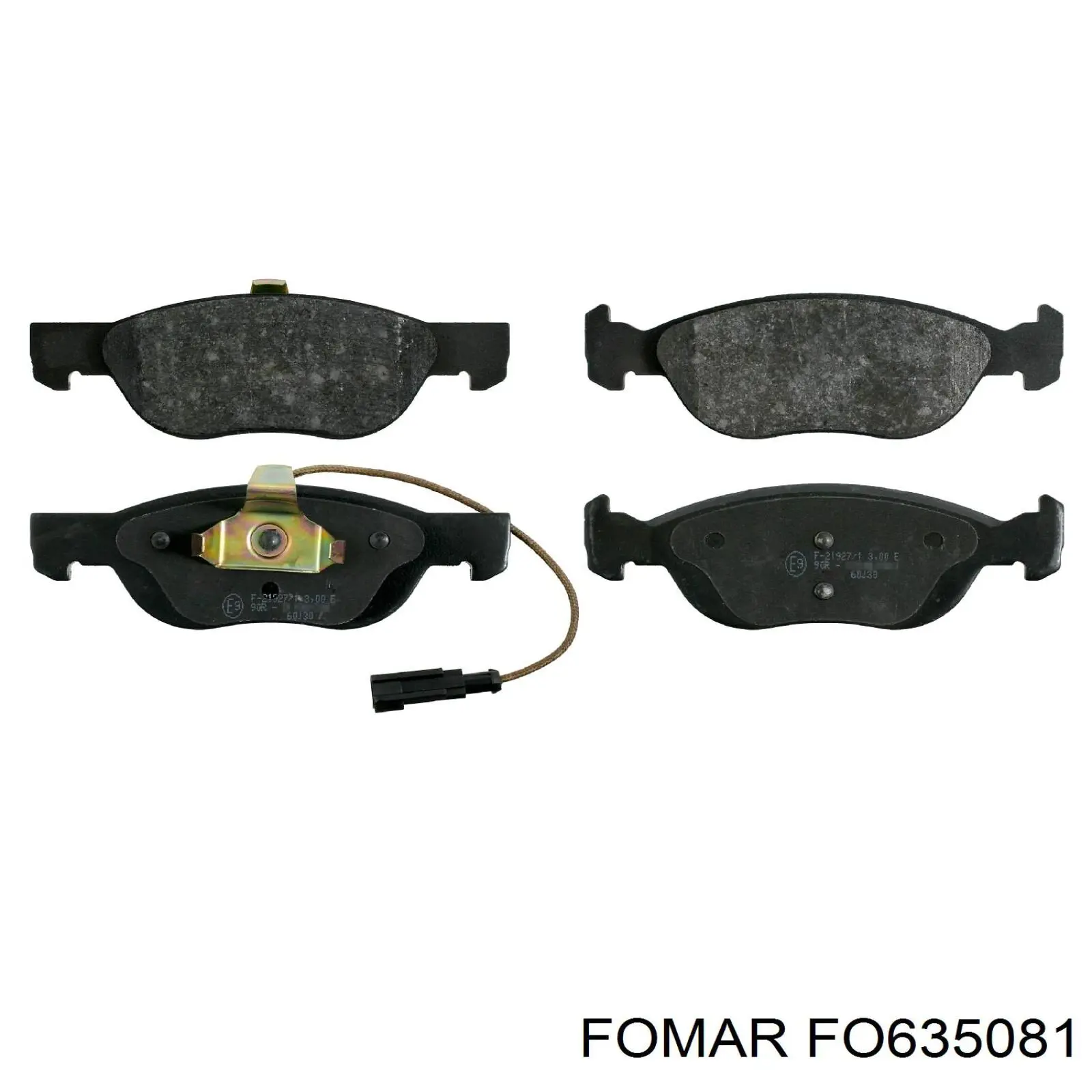 FO635081 Fomar Roulunds колодки гальмівні передні, дискові