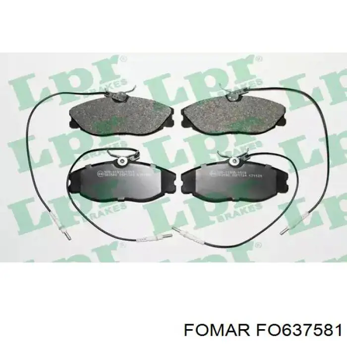 Тормозні колодки Fomar Roulunds FO637581