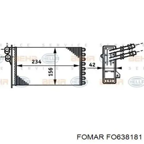 Купити FO638181 Fomar Roulunds Колодки гальмівні передні, дискові