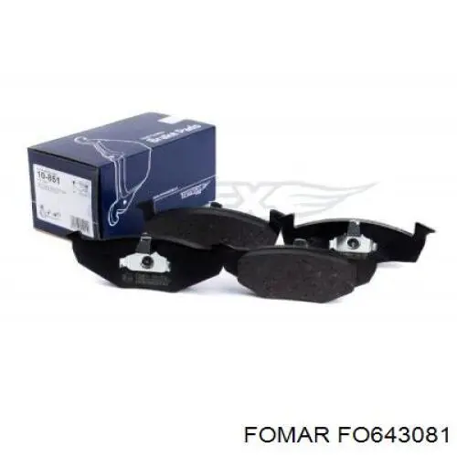 FO643081 Fomar Roulunds Передні гальмівні колодки
