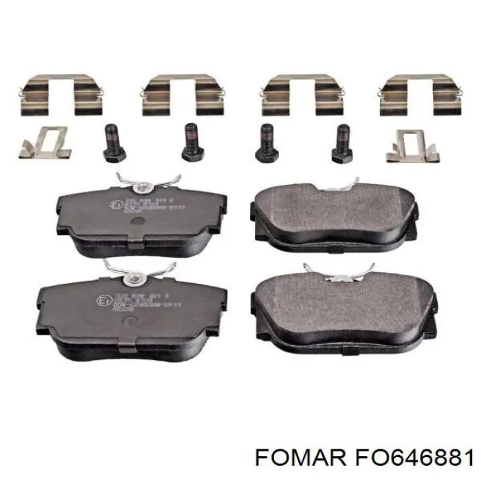 Задні гальмівні колодки Fomar Roulunds FO646881 ціна, від 16.39 USD