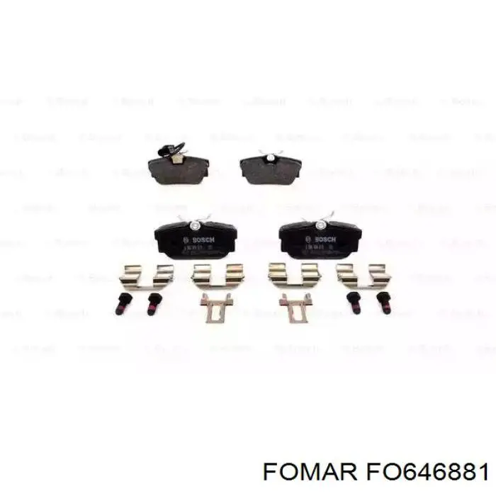 Купити FO646881 Fomar Roulunds Задні колодки