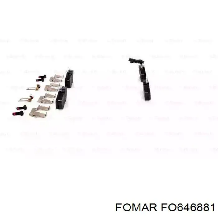 Задні гальмівні колодки FO646881 Fomar Roulunds