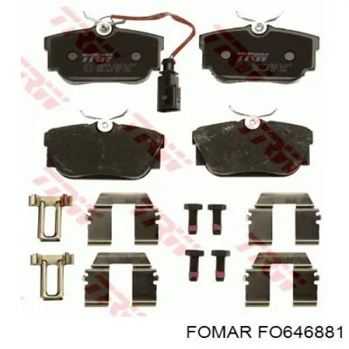 Купити FO646881 Fomar Roulunds Задні колодки