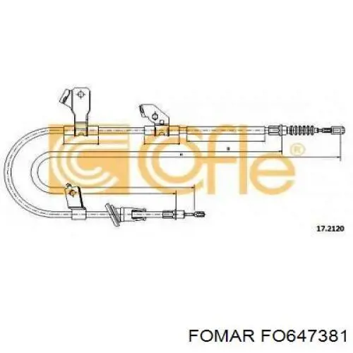 Задні гальмівні колодки FO647381 Fomar Roulunds