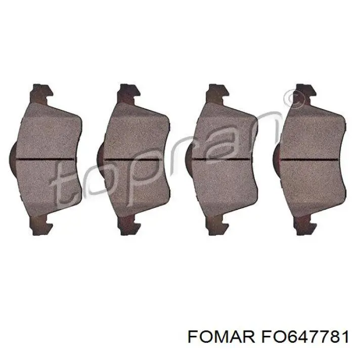 Гальмівні колодки Fomar Roulunds FO647781 ціна, від 18.75 USD