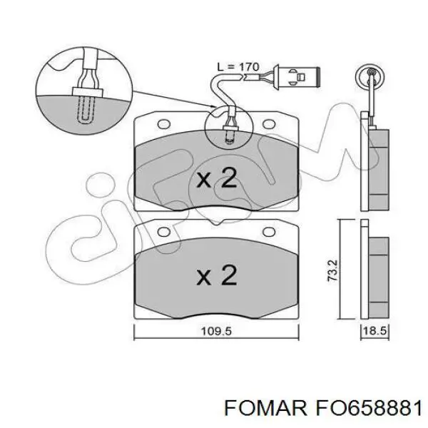 Гальмівні колодки GP 10713 ціна, від 16.75 USD