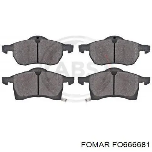 Передні тормозні колодки FO666681 Fomar Roulunds