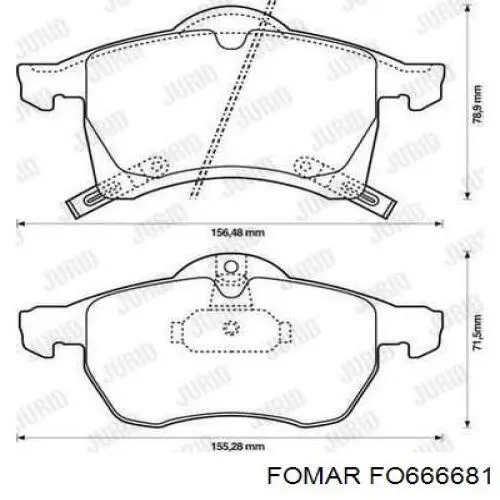 Передні тормозні колодки 1515021 Opel