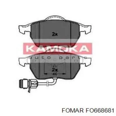 Передні тормозні колодки FO668681 Fomar Roulunds