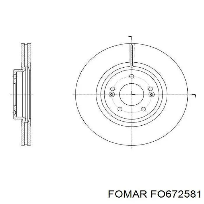 Гальмівні колодки Fomar Roulunds FO672581 ціна, від 19.26 USD