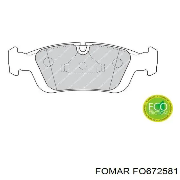 Купити FO672581 Fomar Roulunds Колодки гальмівні передні, дискові