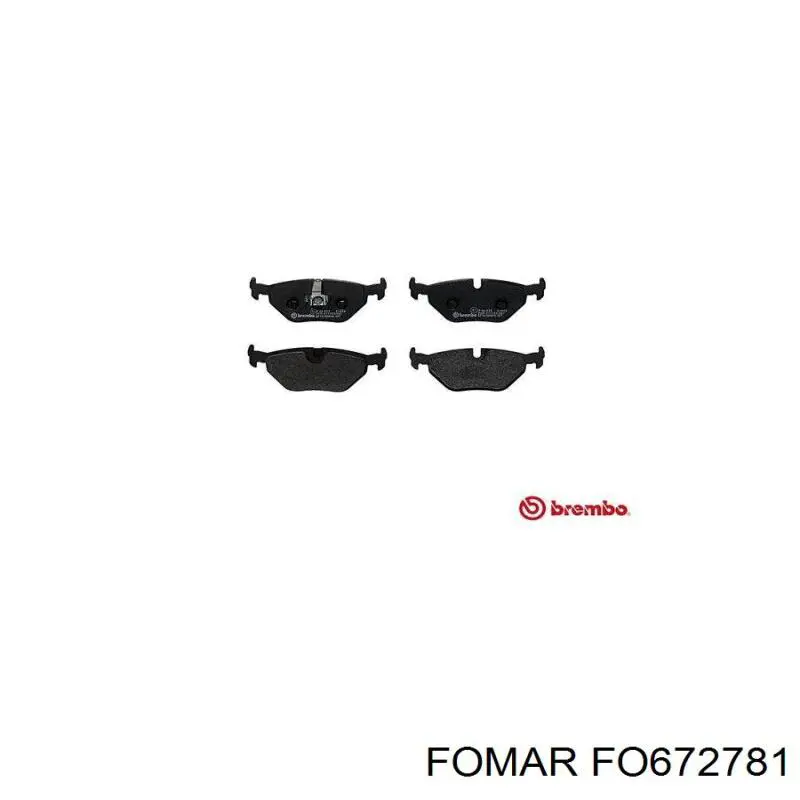 Задні гальмівні колодки Fomar Roulunds FO672781 ціна, від 25.20 USD